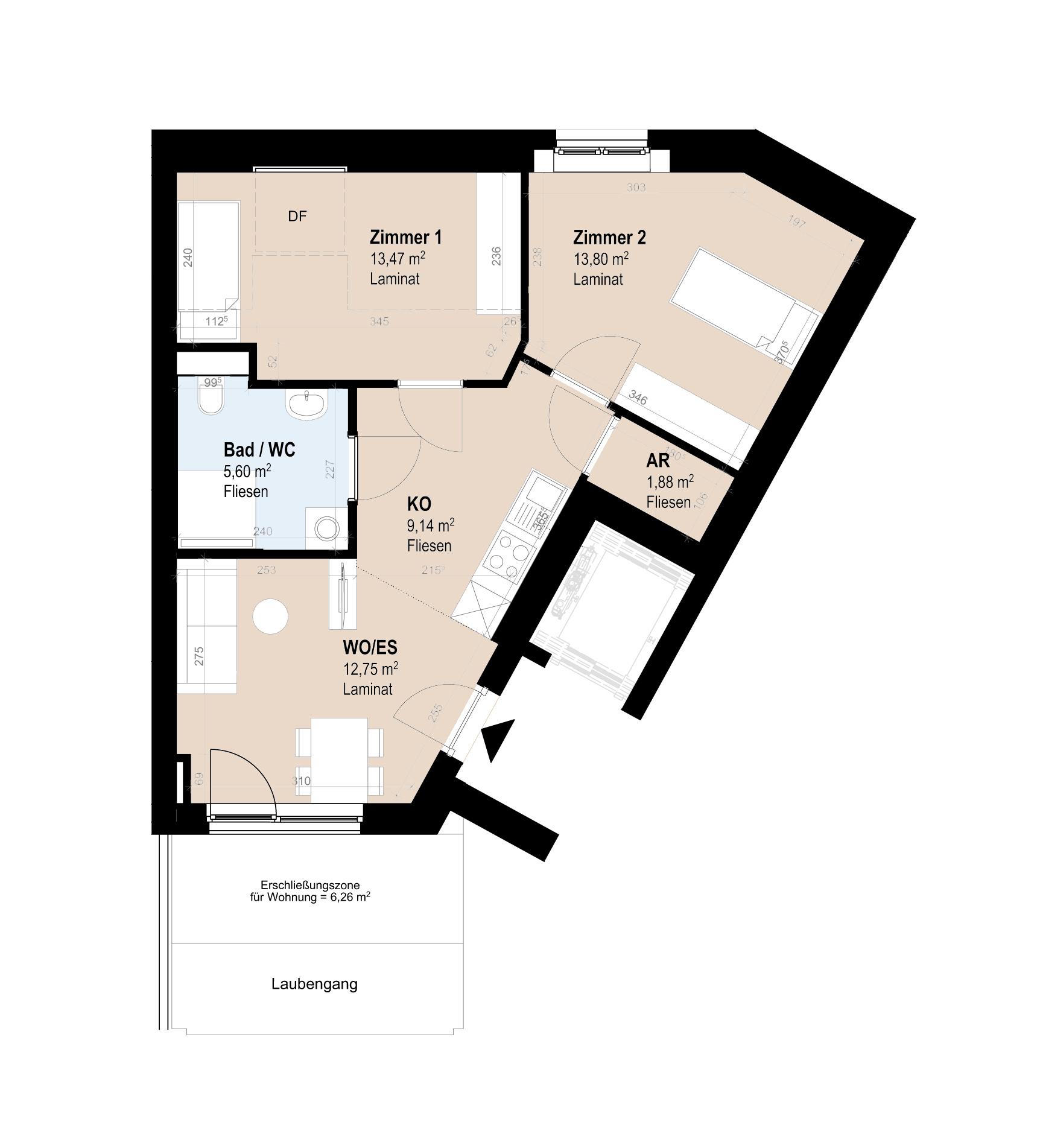 Moderne 3-Zimmer Neubauwohnung im 4. Stock Moderne 3-Zimmer Neubauwohnung im 4. Stock