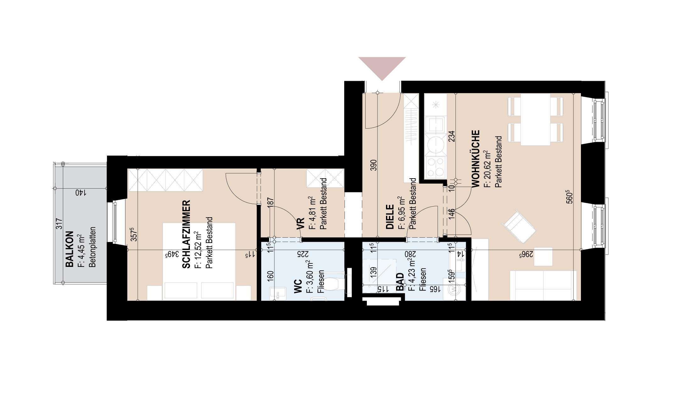 Gef&ouml;rderte Altbauwohnung mit Balkon