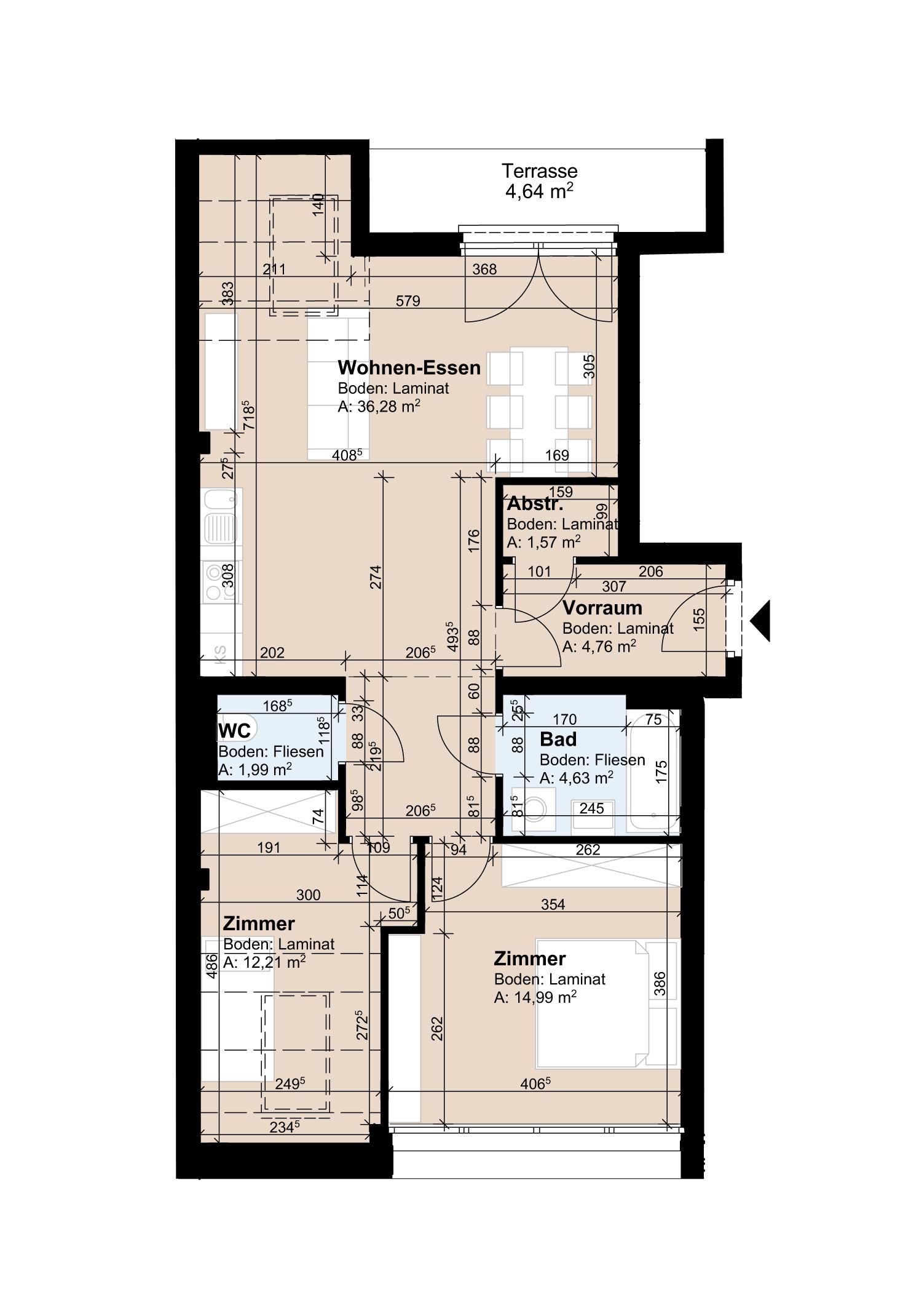Geförderte 3-Zimmer-Altbauwohnung mit Balkon im 5. Stock Geförderte 3-Zimmer-Altbauwohnung mit Balkon im 5. Stock