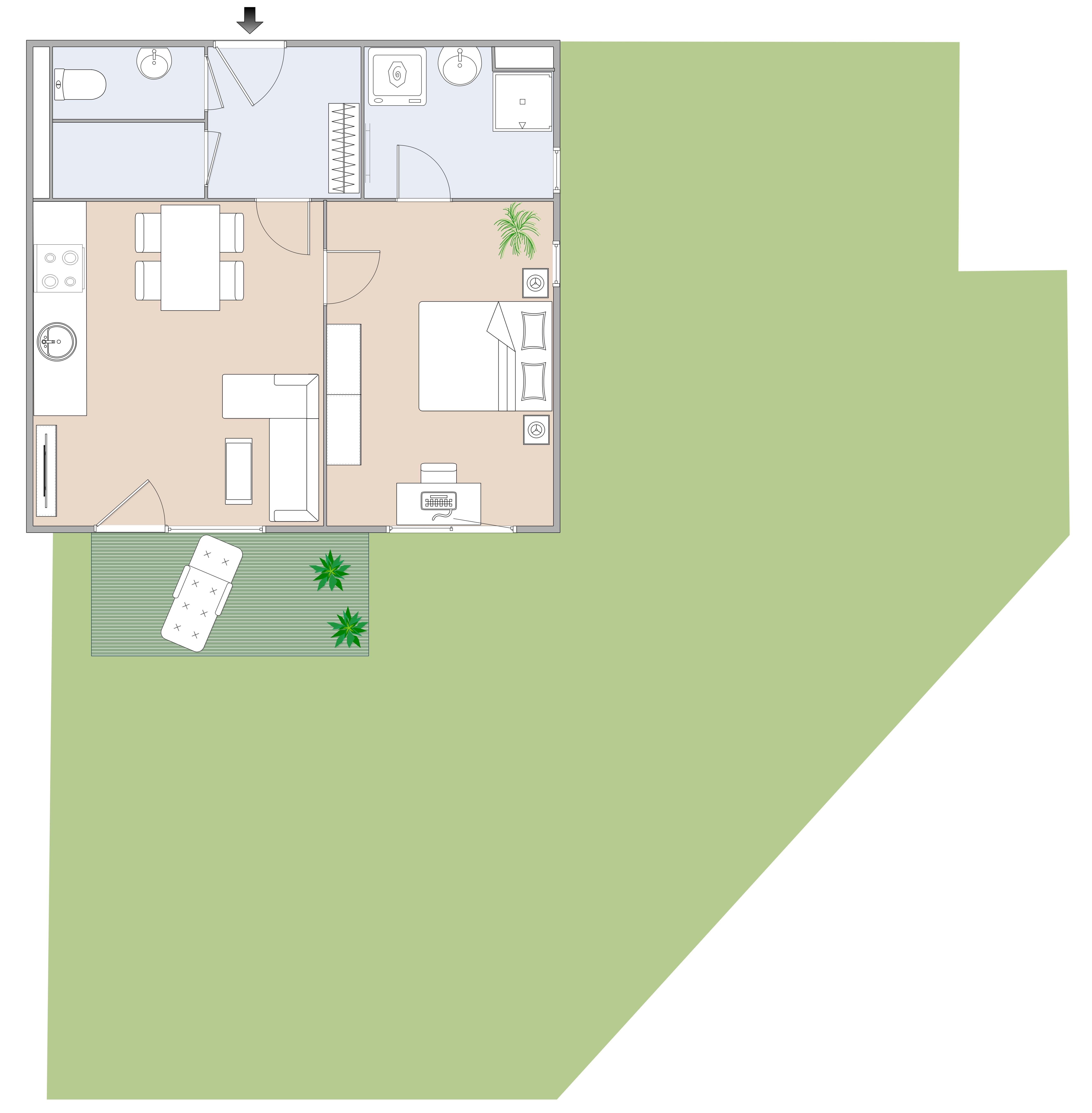 Moderne Neubauwohnung mit Garten und Förderung Moderne Neubauwohnung mit Garten und Förderung