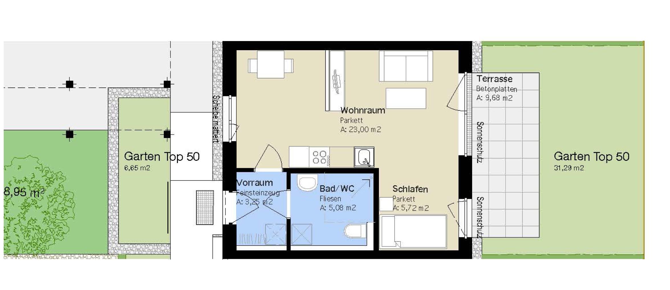 Gef&ouml;rderte Gartenwohnung // Neubau