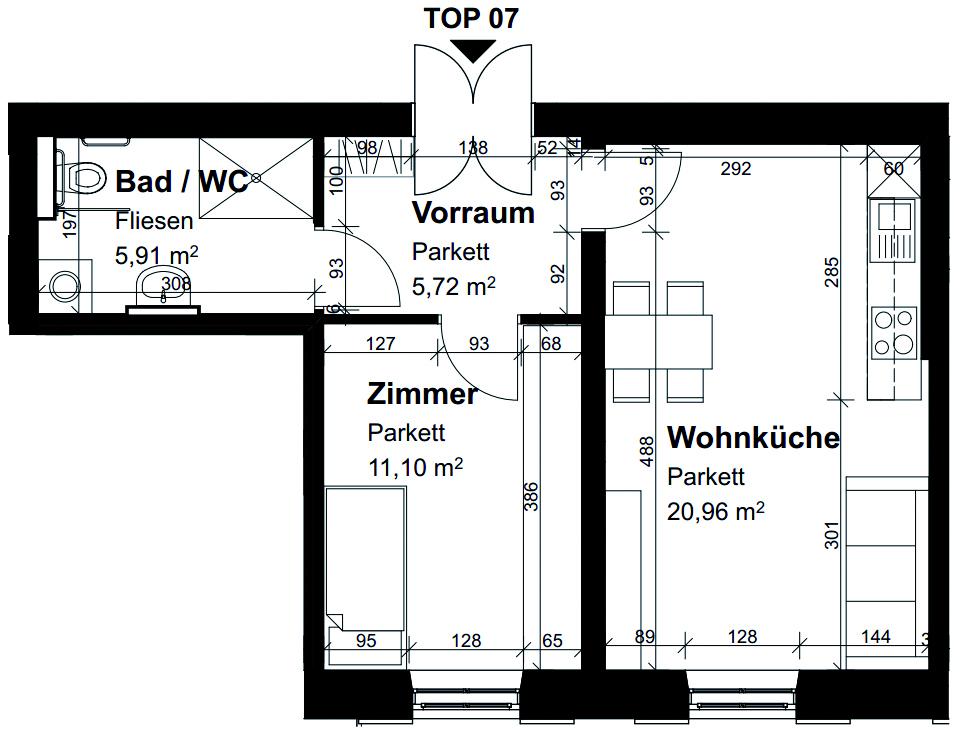Betreutes Wohnen: Geförderte Altbauwohnung in Graz: 2 Zimmer und Wohnküche Betreutes Wohnen: Geförderte Altbauwohnung in Graz: 2 Zimmer und Wohnküche