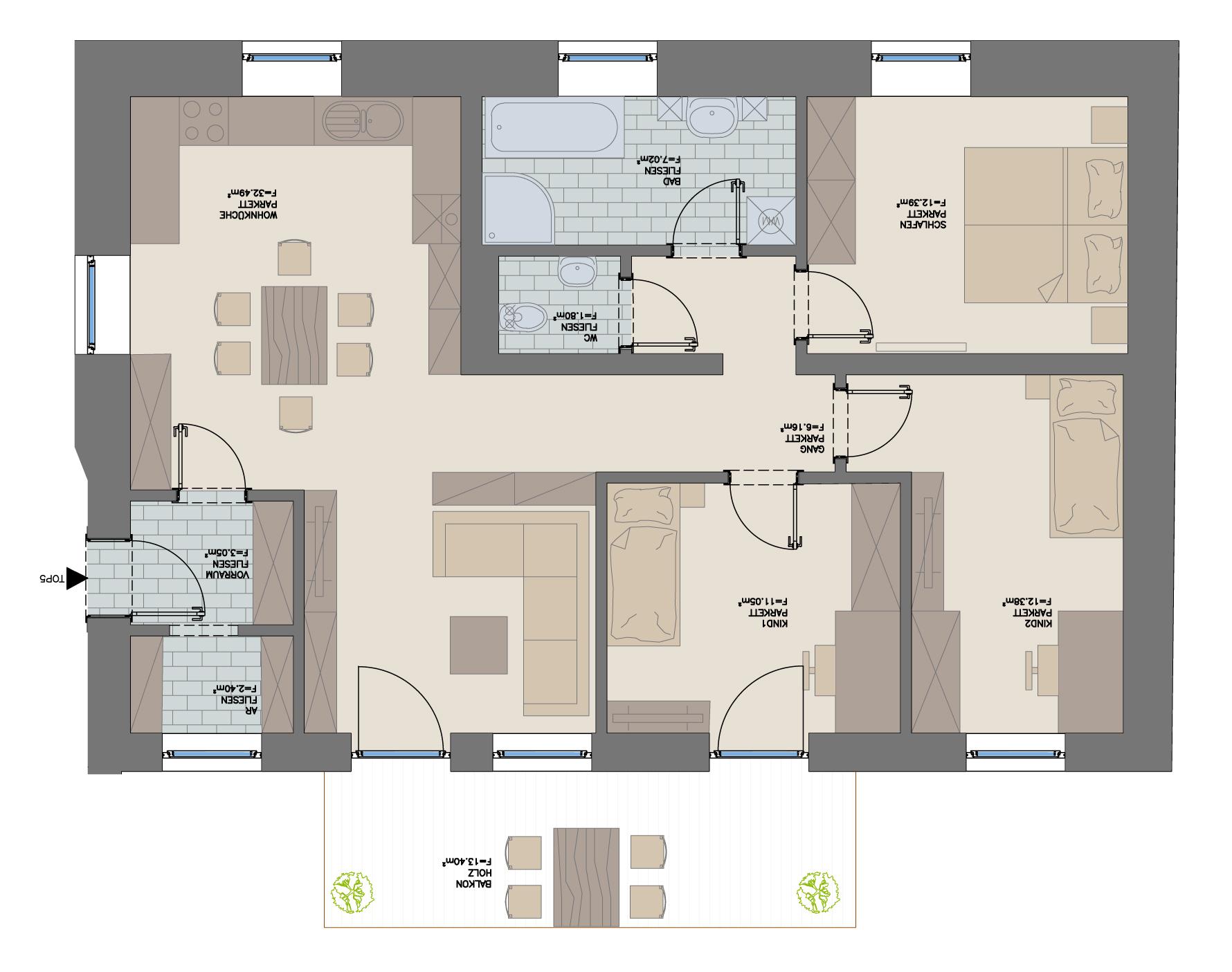 Geförderte Wohnung mit Balkon im 1. Stock Geförderte Wohnung mit Balkon im 1. Stock